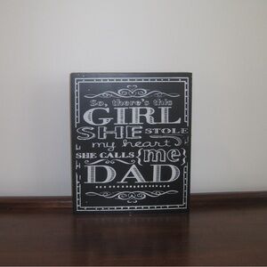 Wall Decor 
Daddy daughter